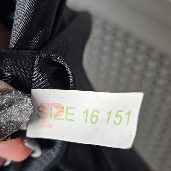 Albert NiponTwo Piece Wool Black Suit Set With Maxi Dress 41Inches Long Size 16 - Picture 13 of 16